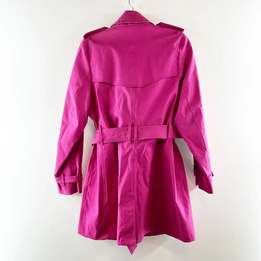 Burberry Pink Trench Coat - Picture 11 of 12
